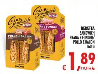 Beretta sandwich pollo e bacon