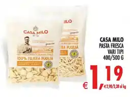 Deco Superstore Casa Milo pasta fresca offerta