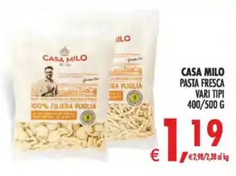 Casa Milo pasta fresca