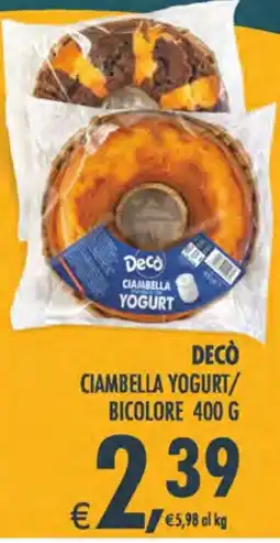 Deco Superstore Decò Ciambella Yogurt offerta