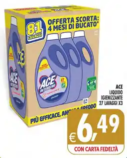Deco Superstore Ace detergente igienizzante offerta