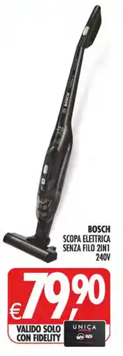 Deco Superstore Bosch scopa elettrica senza filo 2in1 offerta