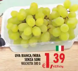 Deco Superstore Uva bianca/nera senza semi offerta