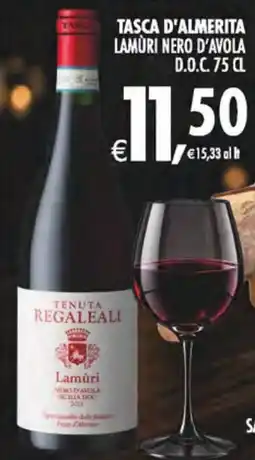 Deco Superstore Tasca d'almerita lamùri nero d'avola offerta