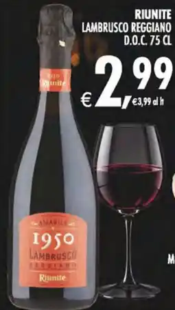 Deco Superstore Lambrusco Reggiano Riunite offerta