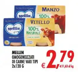 Deco Superstore Mellin omogeneizzati di carne vari tipi offerta