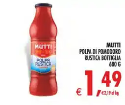 Deco Superstore Mutti polpa di pomodoro rustica offerta