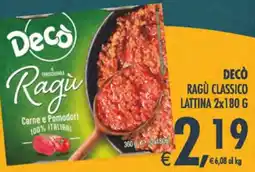 Deco Superstore Decò Ragù classico offerta