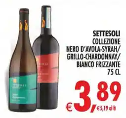 Deco Superstore Settesoli collezione nero d'avola-syrah/grillo-chardonnay/bianco frizzante offerta