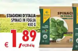 Deco Superstore Stagioni d'italia spinaci in foglia offerta