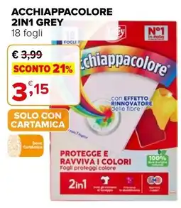 Iperal Acchiappacolore 2in1 grey offerta