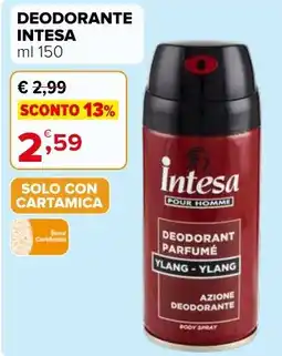 Iperal Intesa deodorante offerta
