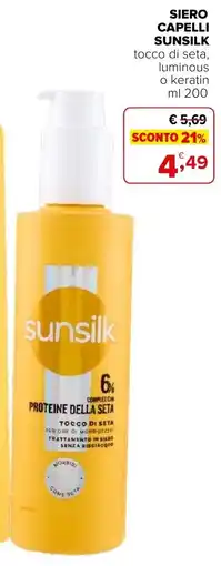 Iperal Siero capelli sunsilk offerta