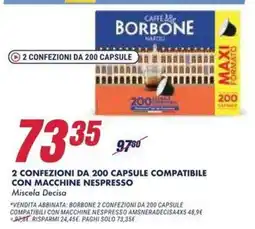 Trony Caffè Borbone Miscela Decisa offerta