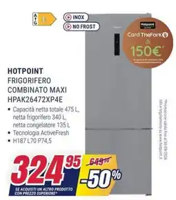 Trony Hotpoint frigorifero combinato maxi offerta