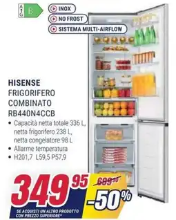 Trony Hisense frigorifero combinato offerta