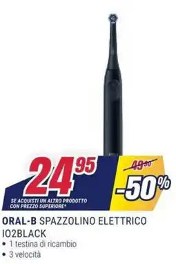 Trony Oral-B spazzolino elettrico IO2Black offerta