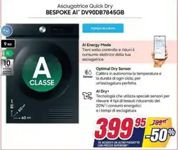 Trony Asciugatrice Quick Dry BESPOKE AI offerta