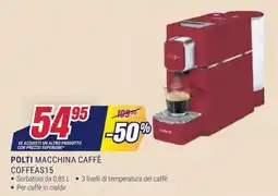 Trony Polti macchina caffè Coffeas15 offerta