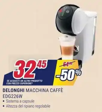 Delonghi macchina caffè EDG226W