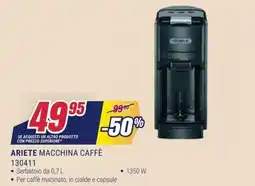 Trony Ariete macchina caffè offerta
