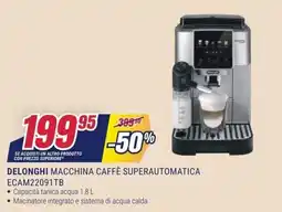 Trony Delonghi macchina caffè superautomatica offerta