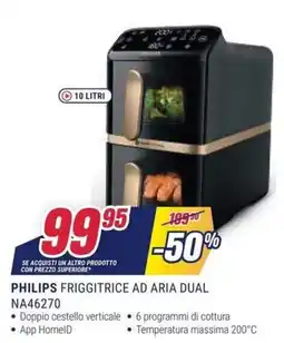 Trony Philips friggitrice ad aria dual offerta