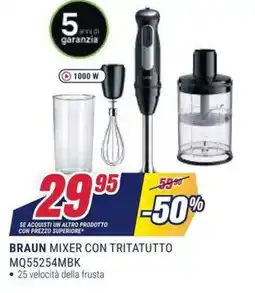 Trony Braun mixer con tritatutto offerta