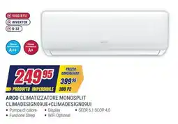 Trony Argo climatizzatore monosplit offerta