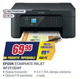 Trony Epson stampante inkjet wf2910dwf offerta