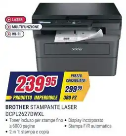 Trony Brother stampante laser DCPL2627DWXL offerta