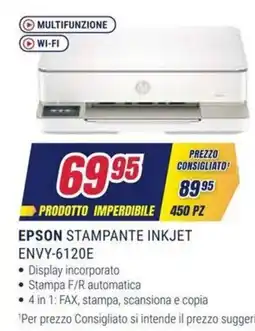 Trony Epson stampante inkjet Envy-6120e offerta