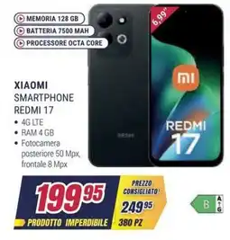 Trony Xiaomi Smartphone Redmi 17 offerta