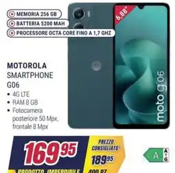 Trony Motorola Smartphone G06 offerta