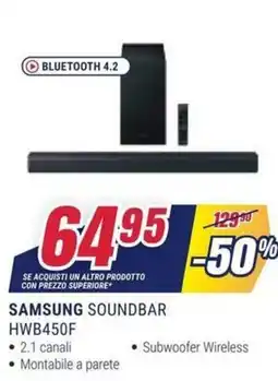 Trony Samsung Soundbar HWB450F offerta