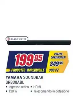 Trony Yamaha Soundbar SRB30ABL offerta