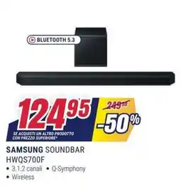 Trony Samsung Soundbar HWQS700F offerta