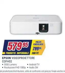 Trony Epson Videoproiettore COFH02 offerta