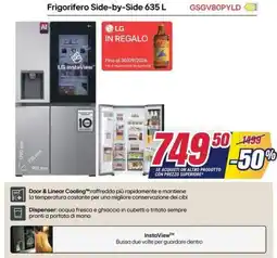 Trony Frigorifero Side-by-Side 635 L LG offerta