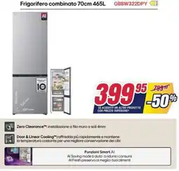 Trony Frigorifero combinato 70cm 465L GBBW322DPY offerta
