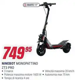 Trony Ninebot monopattino ZT3 PRO offerta