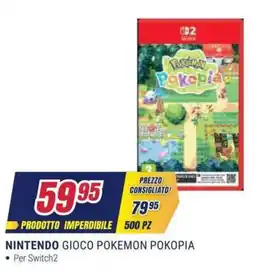 Trony Nintendo Gioco Pokemon Pokopia offerta