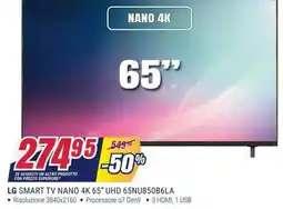 Trony LG SMART TV NANO 4K 65" offerta
