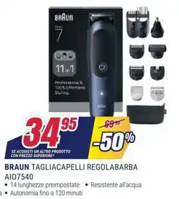 Trony Braun tagliacapelli regolabarba offerta