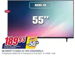 Trony LG SMART TV NANO 55" UHD offerta