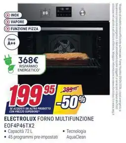 Trony Electrolux forno multifunzione EOF4P46TX2 offerta