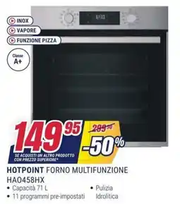 Trony Hotpoint forno multifunzione offerta