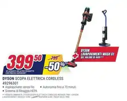 Trony Dyson scopa elettrica cordless offerta