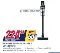 Trony Samsung scopa ricaricabile offerta