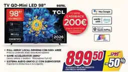 Trony TV QD-Mini LED 98" TCL offerta